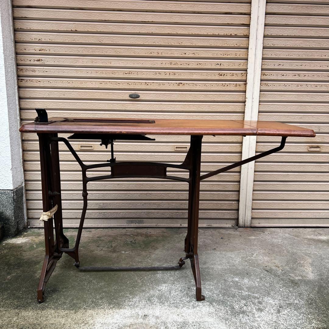 BROTHER ブラザー　ミシン台　アンティーク　インテリア　リメイク　テーブル