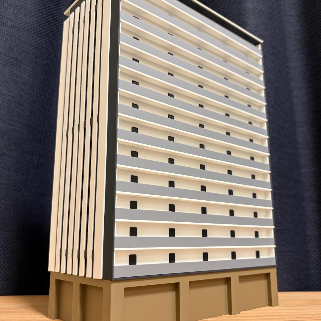 Nゲージ 都市型マンションF（完成品）模型 ストラクチャー