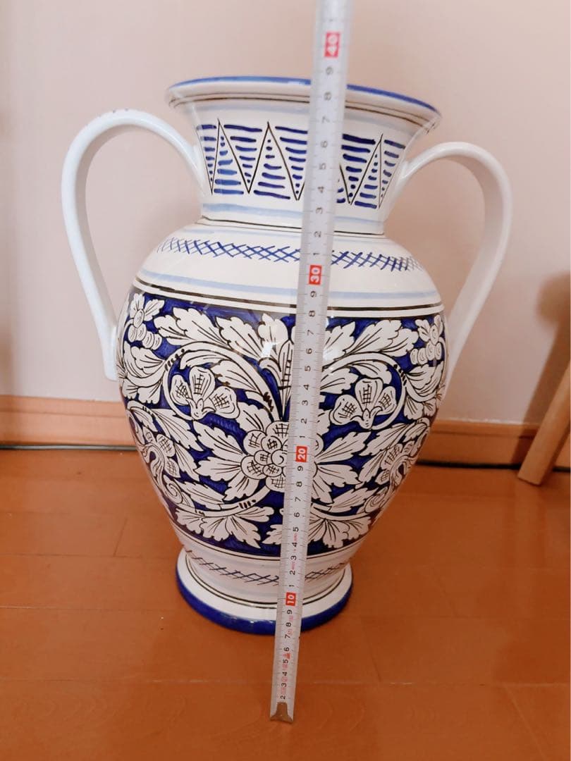 イタリア製デルータ陶器SBERNA DERTA 大きい花瓶