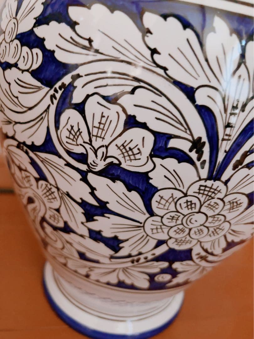 イタリア製デルータ陶器SBERNA DERTA 大きい花瓶