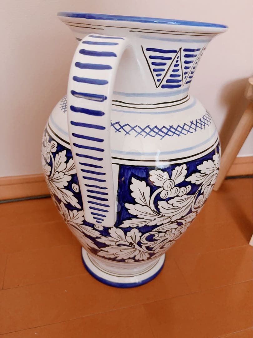 イタリア製デルータ陶器SBERNA DERTA 大きい花瓶