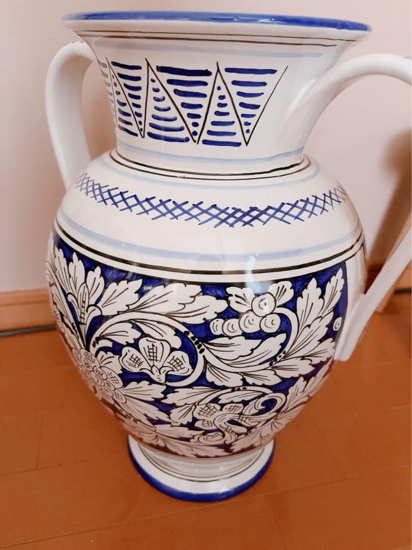 イタリア製デルータ陶器SBERNA DERTA 大きい花瓶