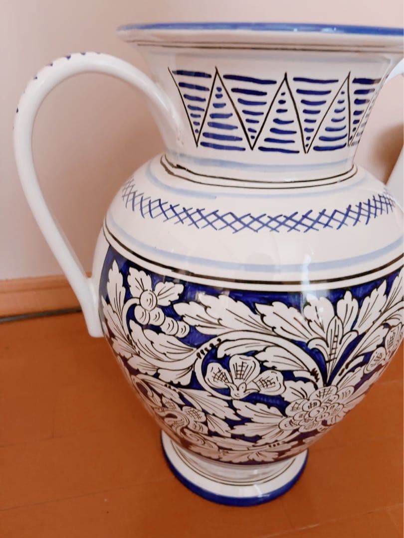 イタリア製デルータ陶器SBERNA DERTA 大きい花瓶