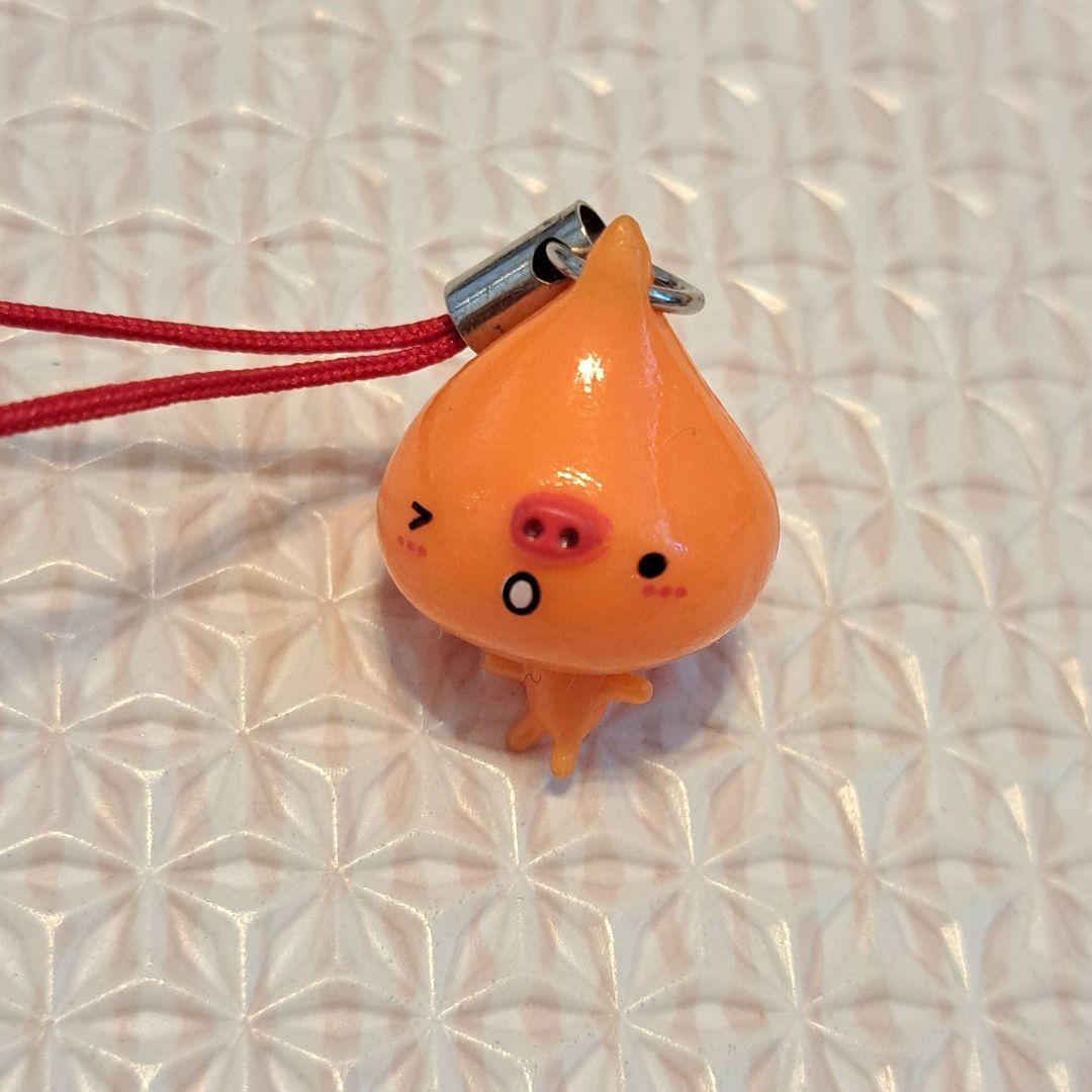伊藤園　つーぶー　オレンジ色キャラクター型ストラップ　おまけ　レア　平成レトロ