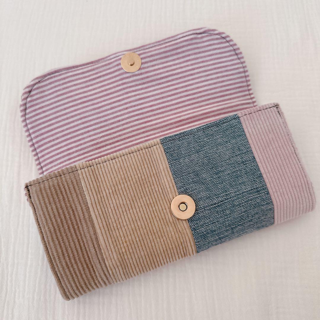 ハンドメイド　デニムリメイク長財布　【8