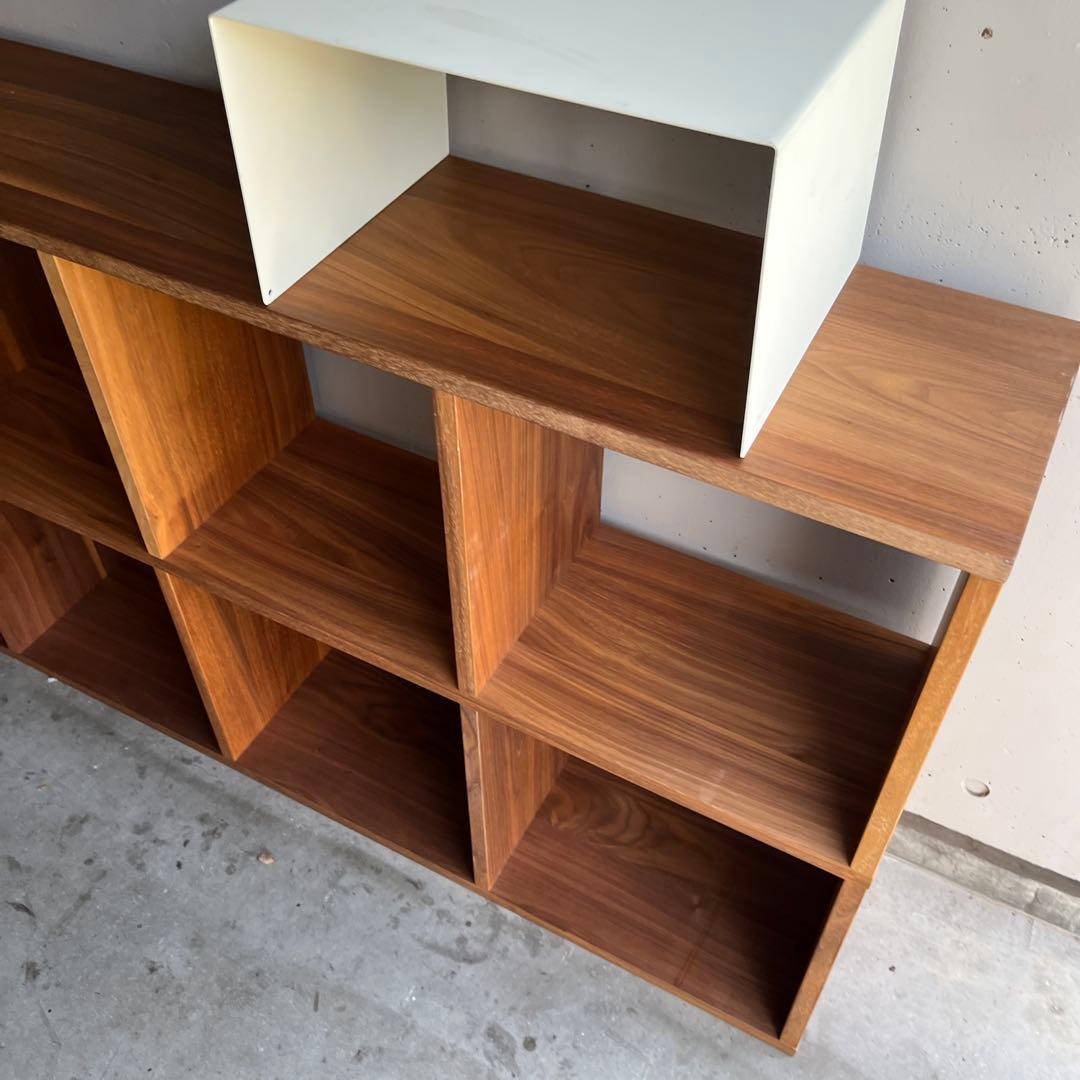 maru★無印スタッキングシェルフセット・５段×３列ウォールナット材