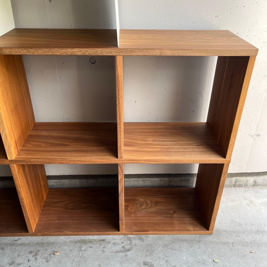 maru★無印スタッキングシェルフセット・５段×３列ウォールナット材