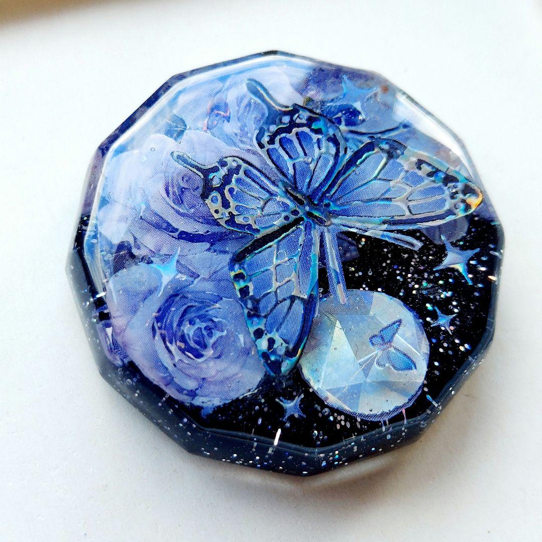 【1671】レジン　ヘアゴム　ポニーフック　ブロ―チ　ハンドメイド