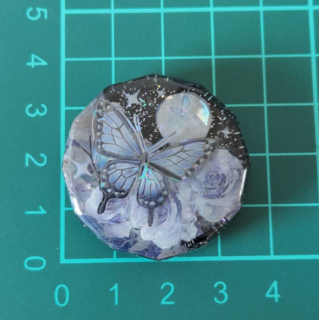 【1671】レジン　ヘアゴム　ポニーフック　ブロ―チ　ハンドメイド