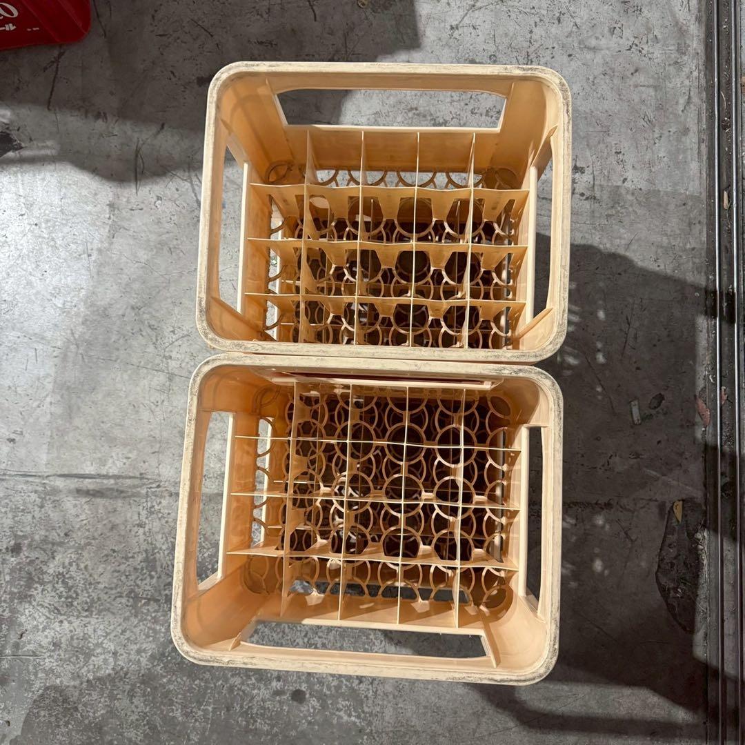 追加購入可】アサヒビール　中瓶ビールケース4個 瓶ケース ビールコンテナ