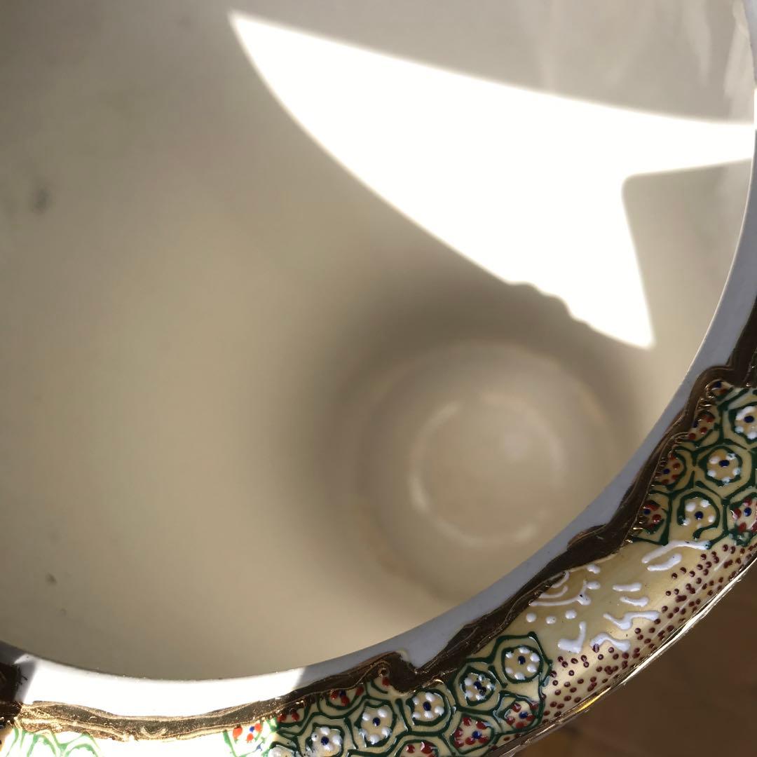 華やかな鳥のデザイン陶器花瓶