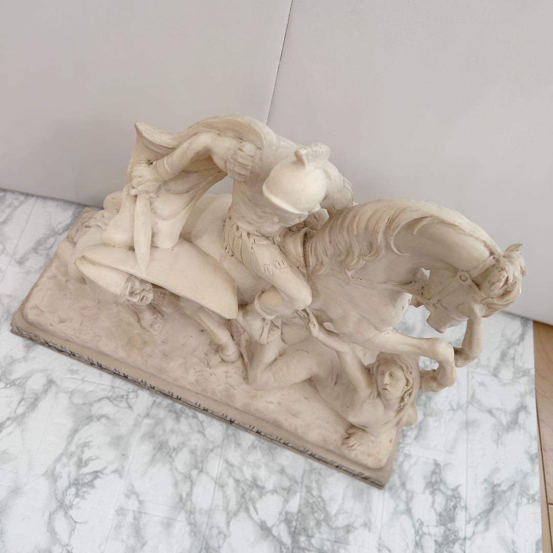 西洋美術 イタリア製A.SANTINI アンテルマ サンティーニ 彫刻 騎士と馬