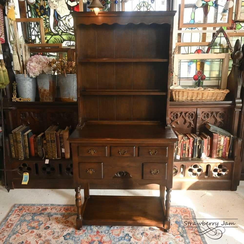 L3710-22 英国アンティーク キッチンキャビットカップボード 食器棚