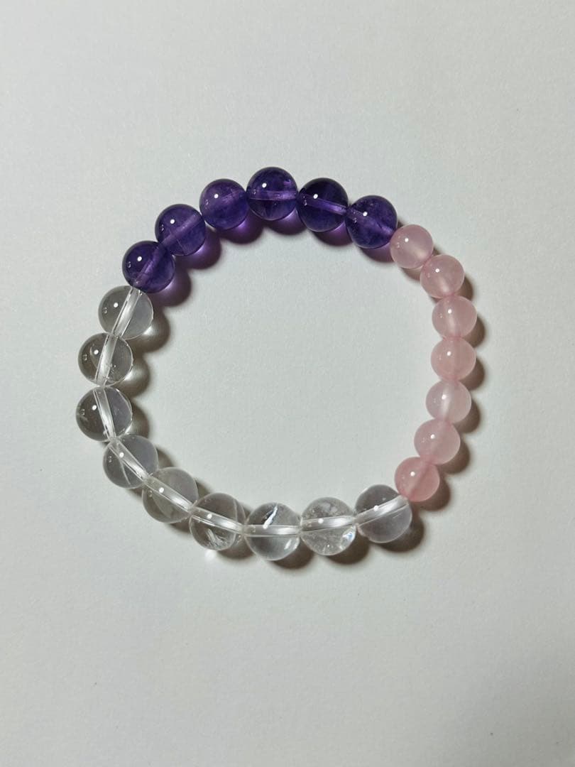 ユニドロブレスレット　アメジスト　内周16.5センチ