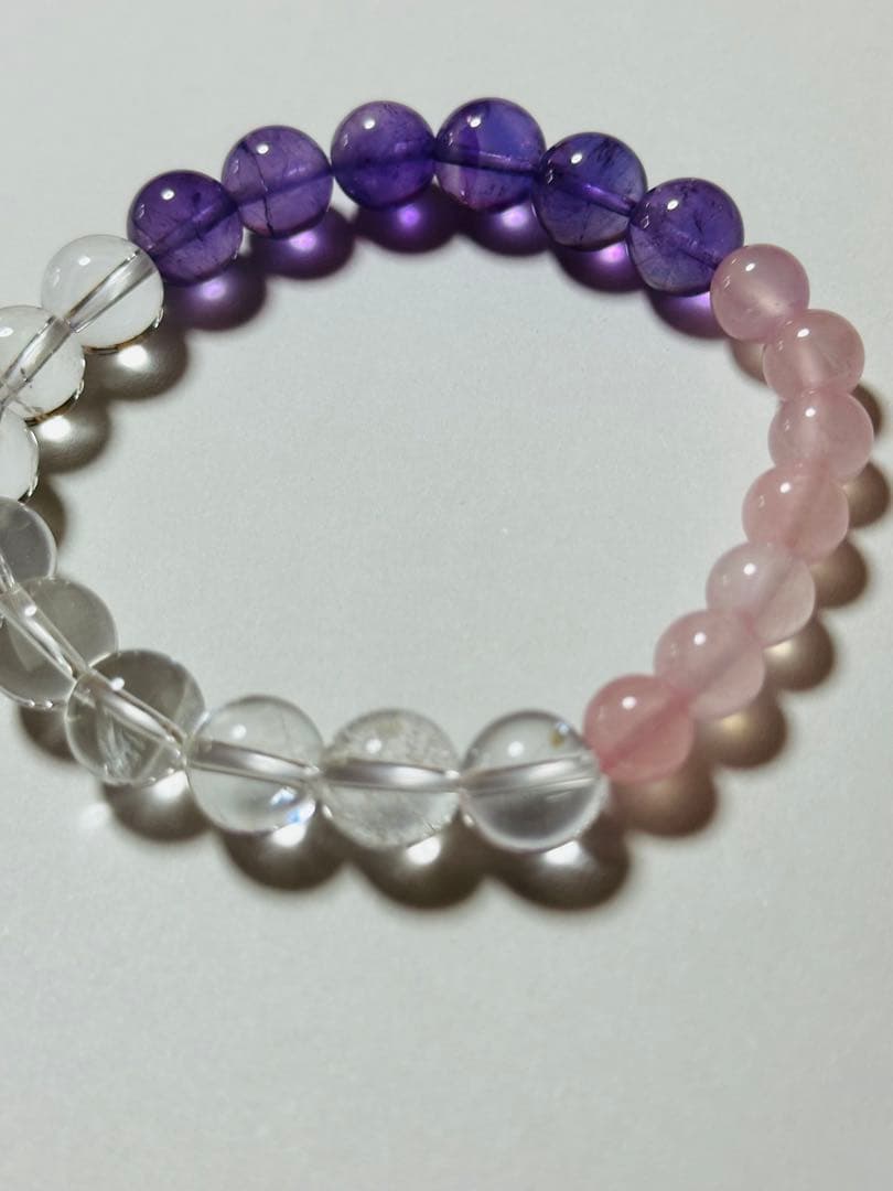ユニドロブレスレット　アメジスト　内周16.5センチ