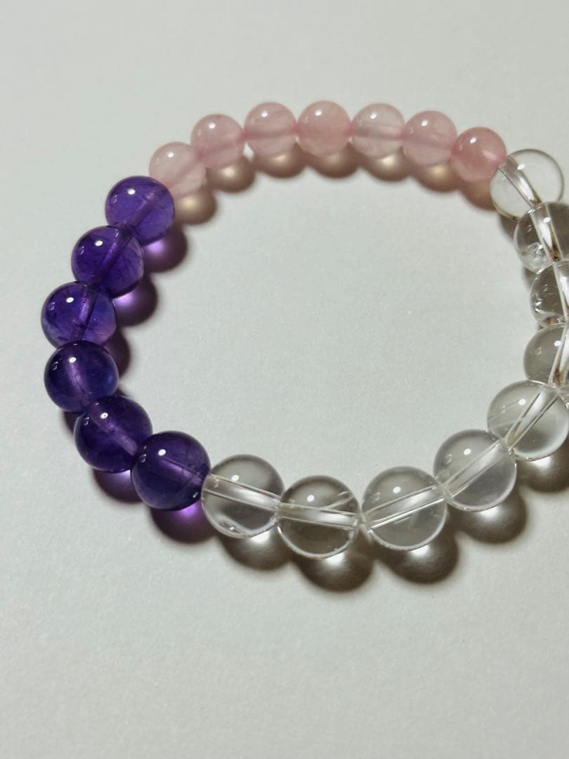 ユニドロブレスレット　アメジスト　内周16.5センチ
