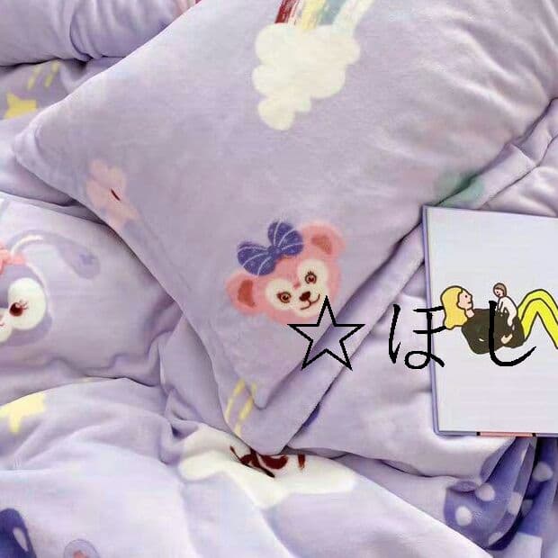 ?ステーラルちゃん?厚手暖かい可愛いベッド寝具掛け布団カバー3点、4点セットF