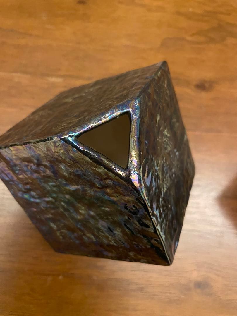 立方体花器 2個セット 青と白