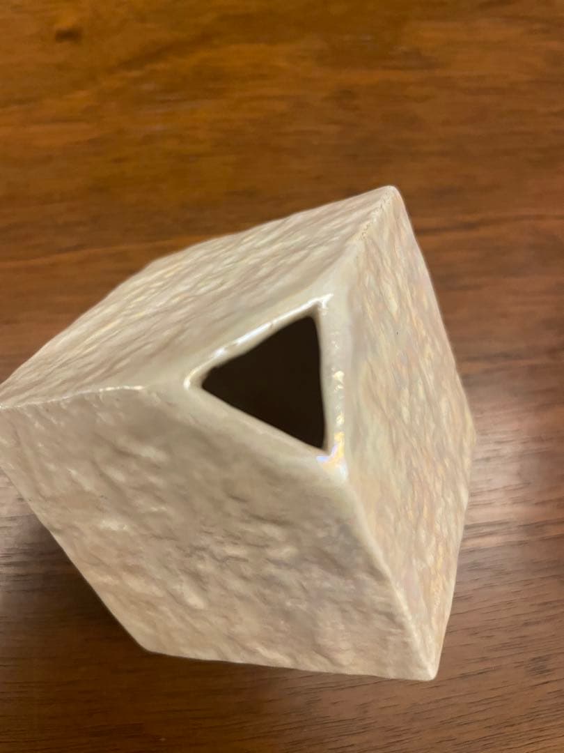 立方体花器 2個セット 青と白