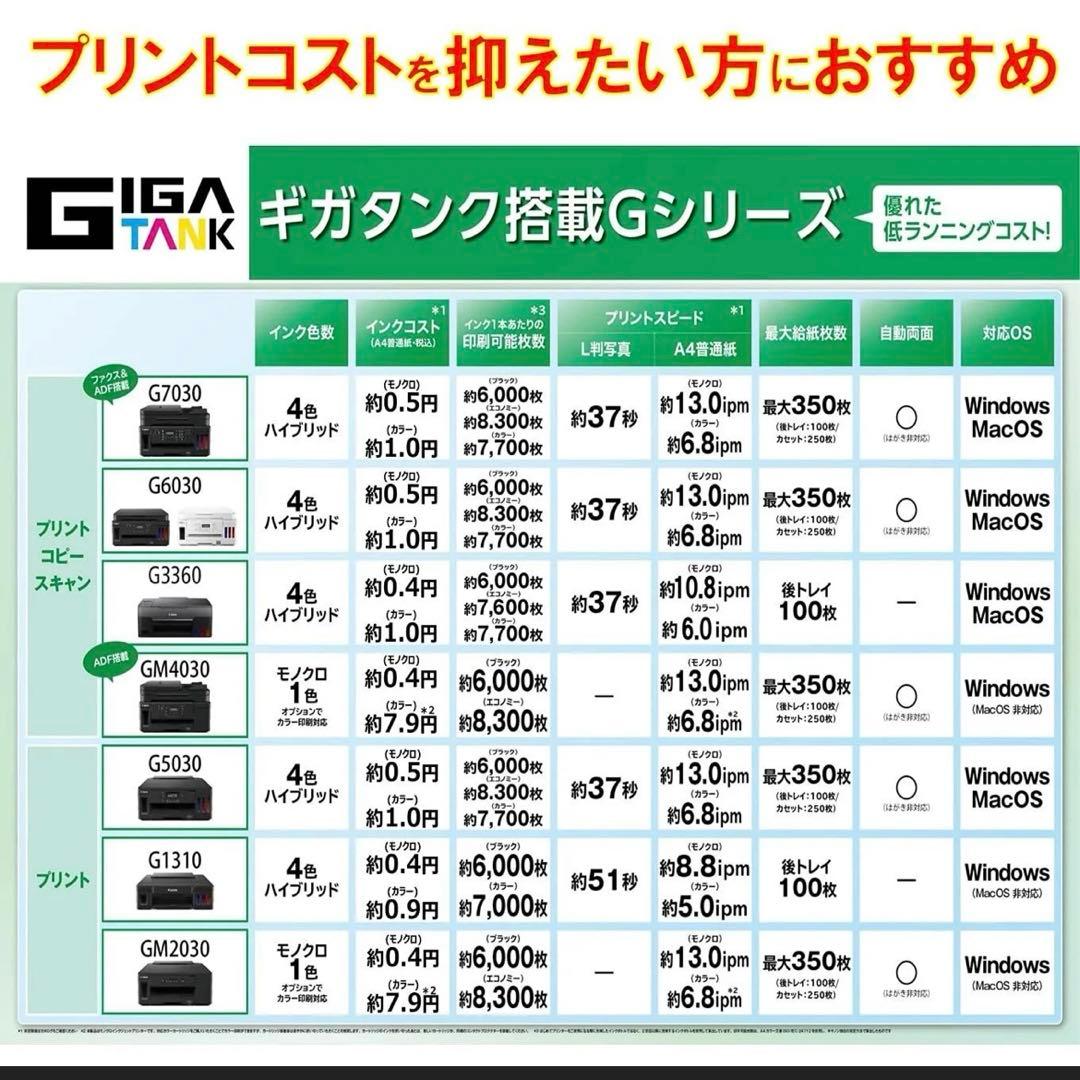 Canon プリンター G3360