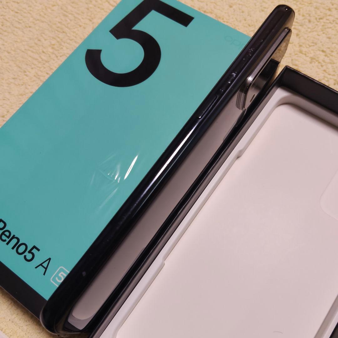 OPPO Reno 5 A 5G ブラック 本体 自動通話録音対応