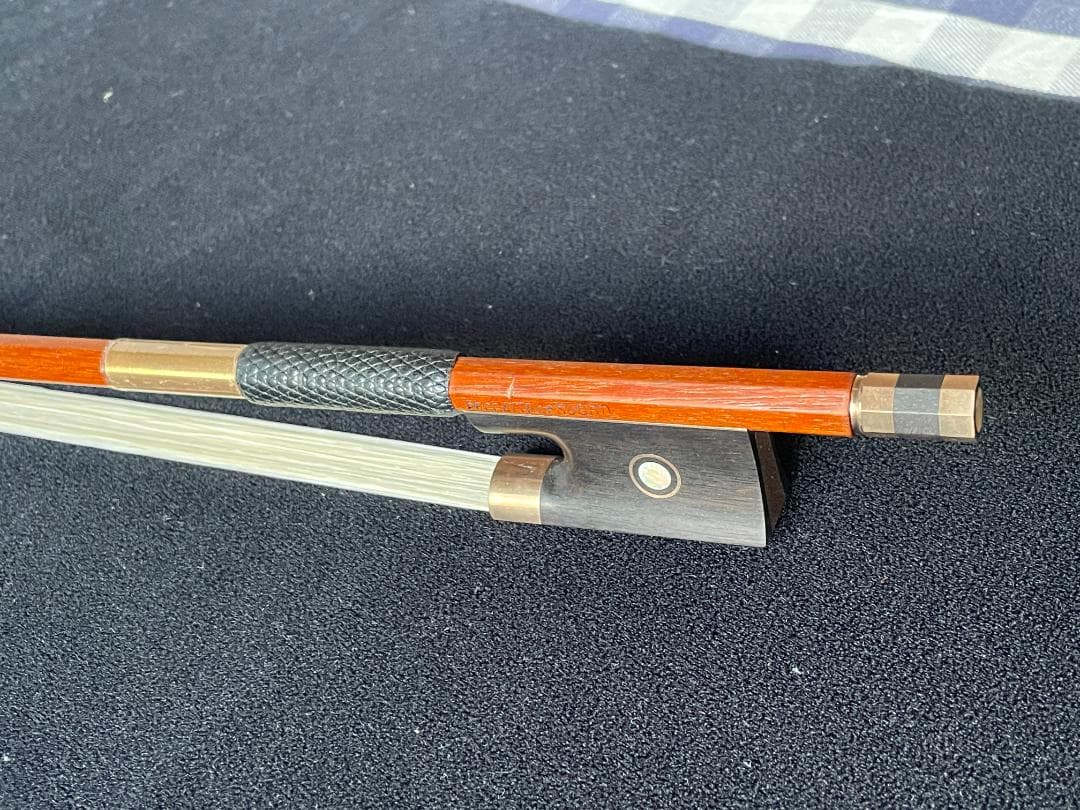 杉藤武司氏 マスターメイド 金黒檀 最高級 バイオリン弓 メーカーメンテ済み