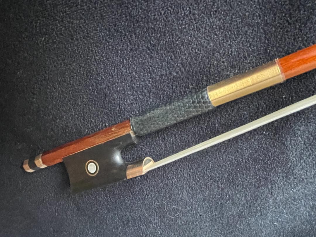 杉藤武司氏 マスターメイド 金黒檀 最高級 バイオリン弓 メーカーメンテ済み