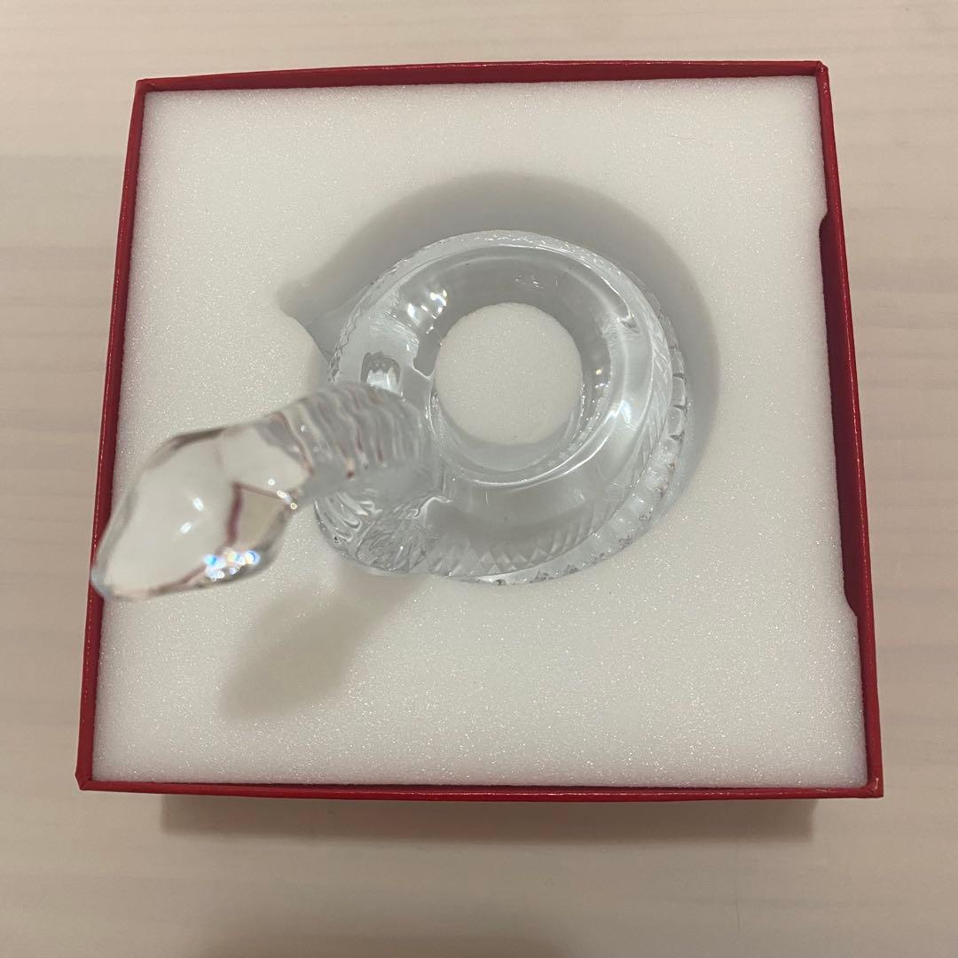 バカラ Baccarat 干支 蛇 ヘビ クリスタル 置物 極美品 箱付 縁起物
