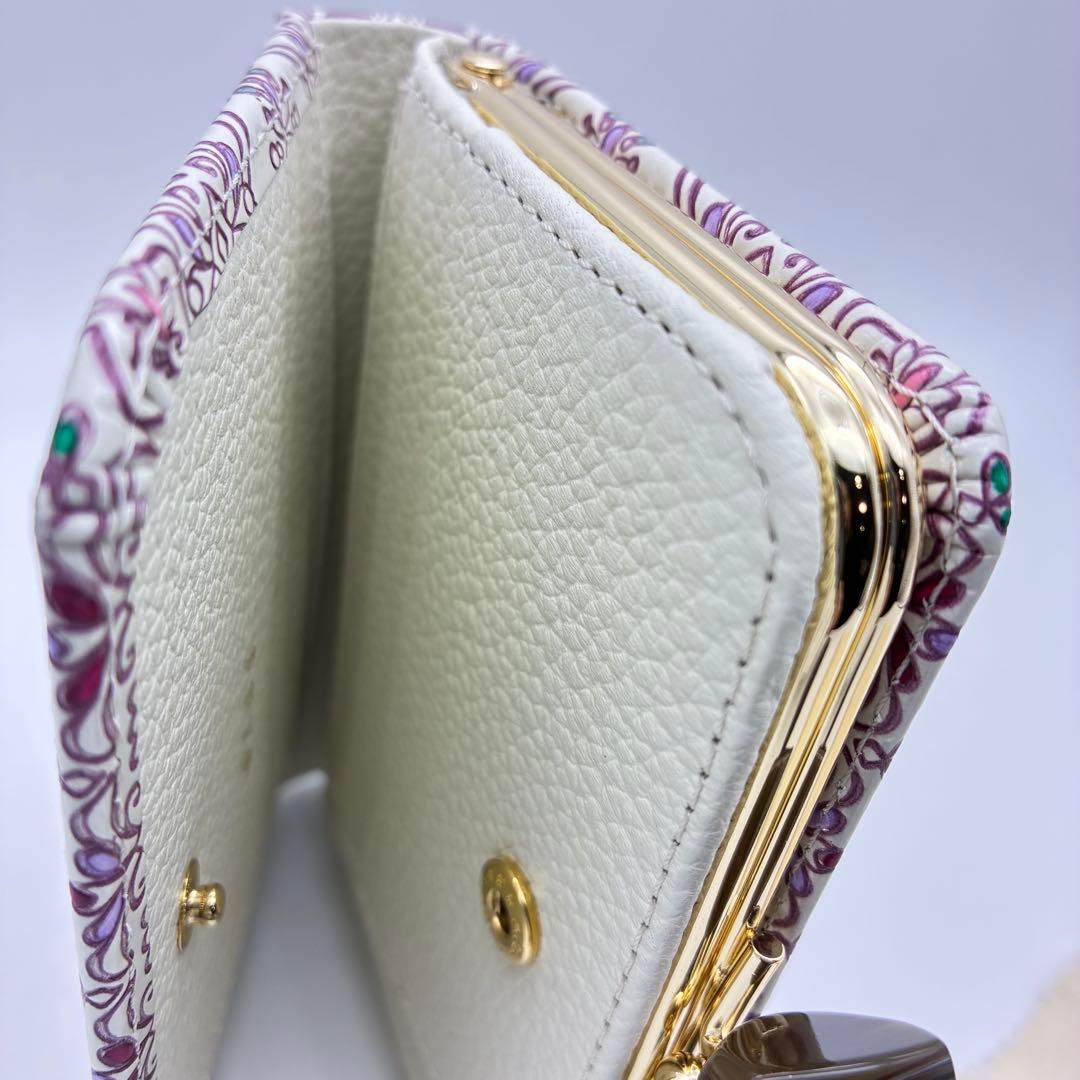 友禅文庫 二つ折り財布 がま口 日本製