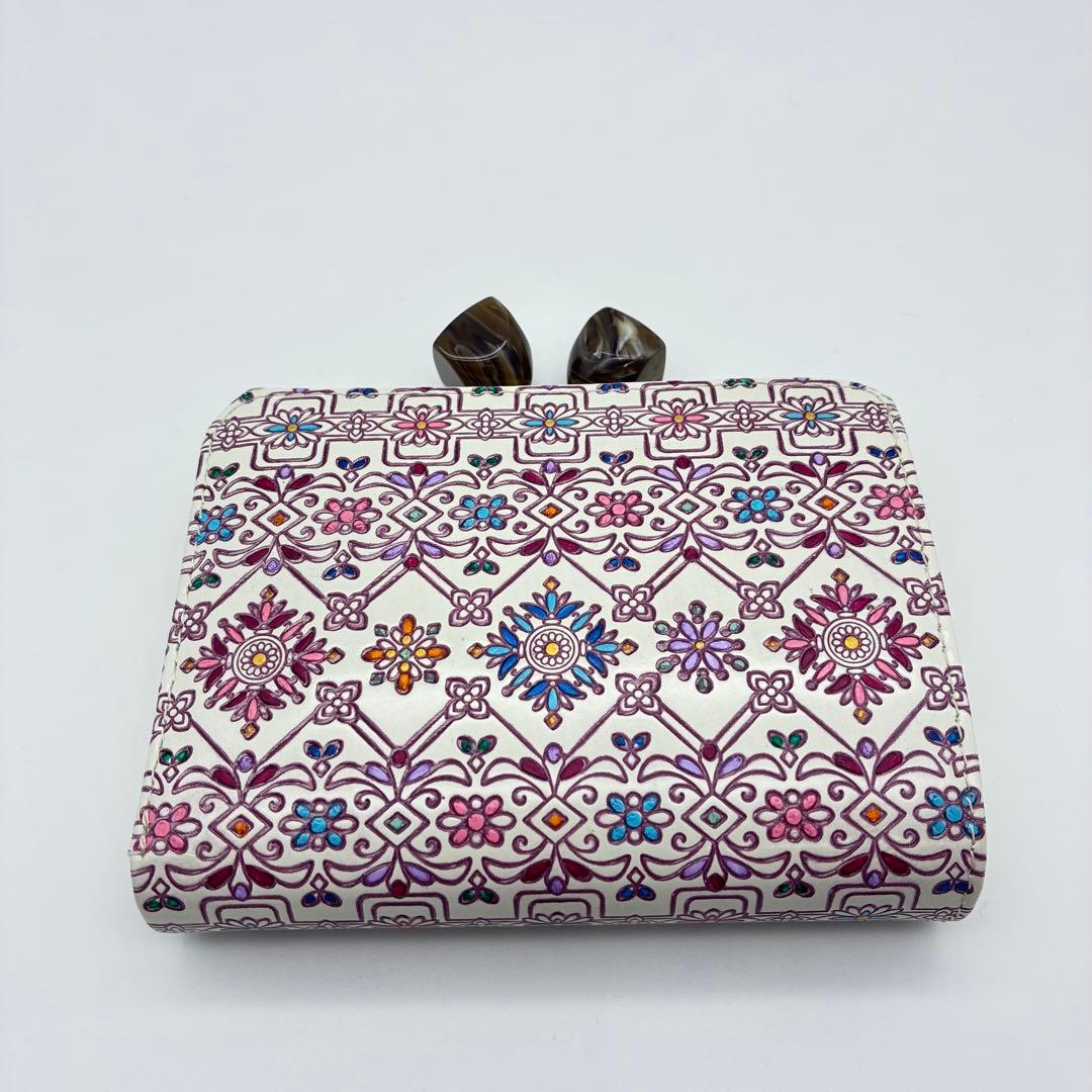 友禅文庫 二つ折り財布 がま口 日本製