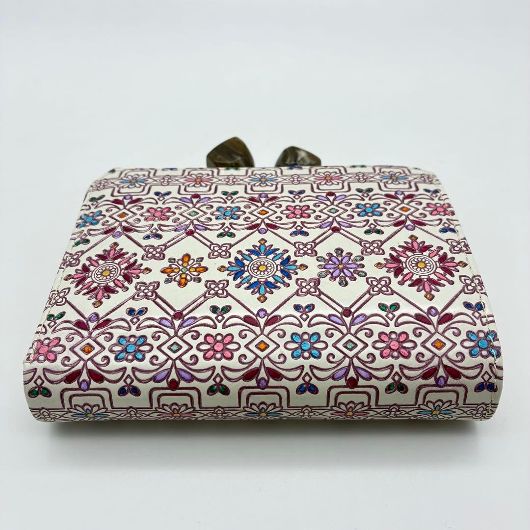 友禅文庫 二つ折り財布 がま口 日本製