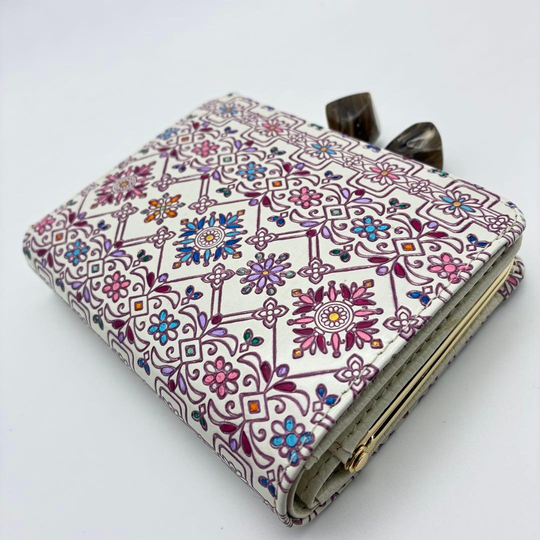 友禅文庫 二つ折り財布 がま口 日本製