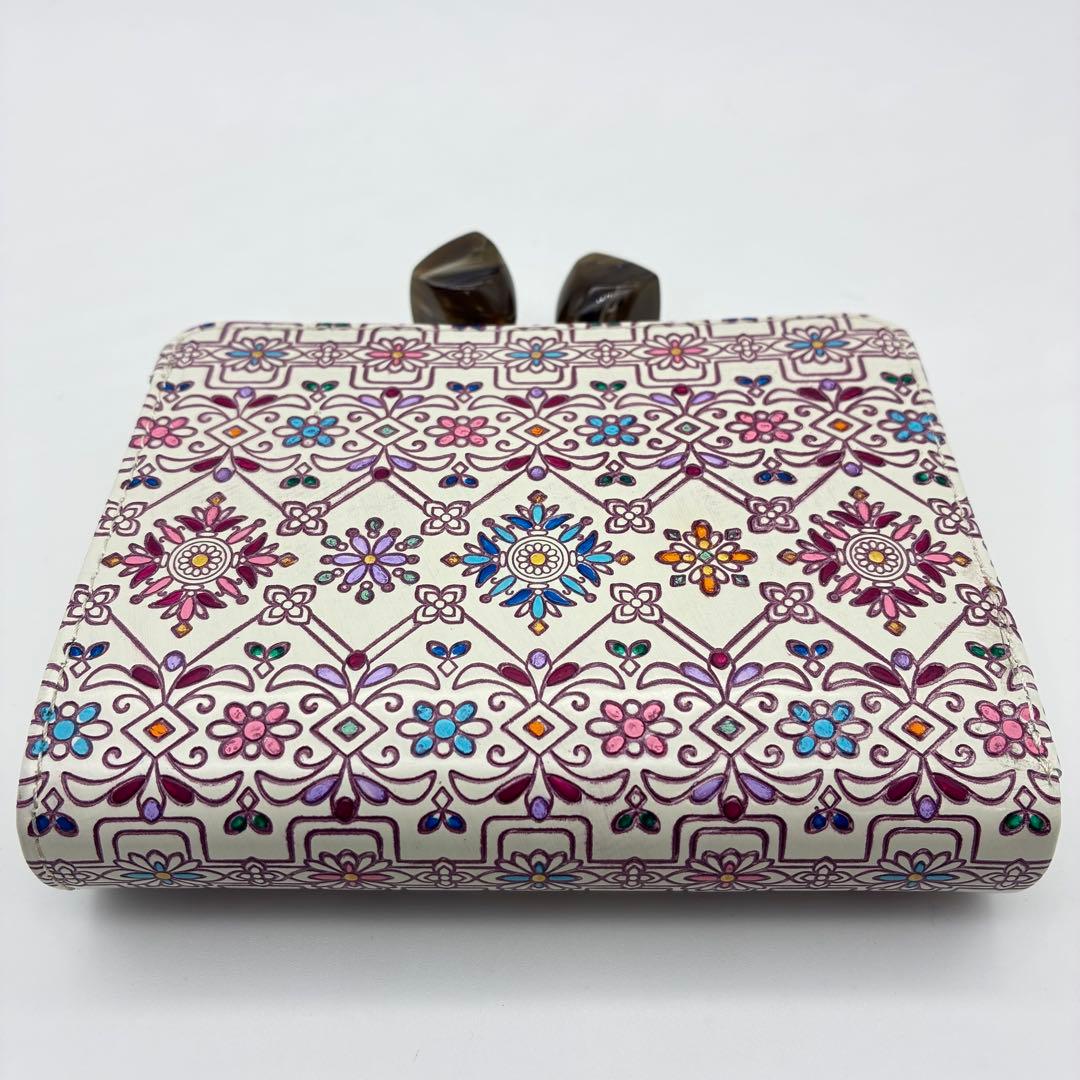 友禅文庫 二つ折り財布 がま口 日本製