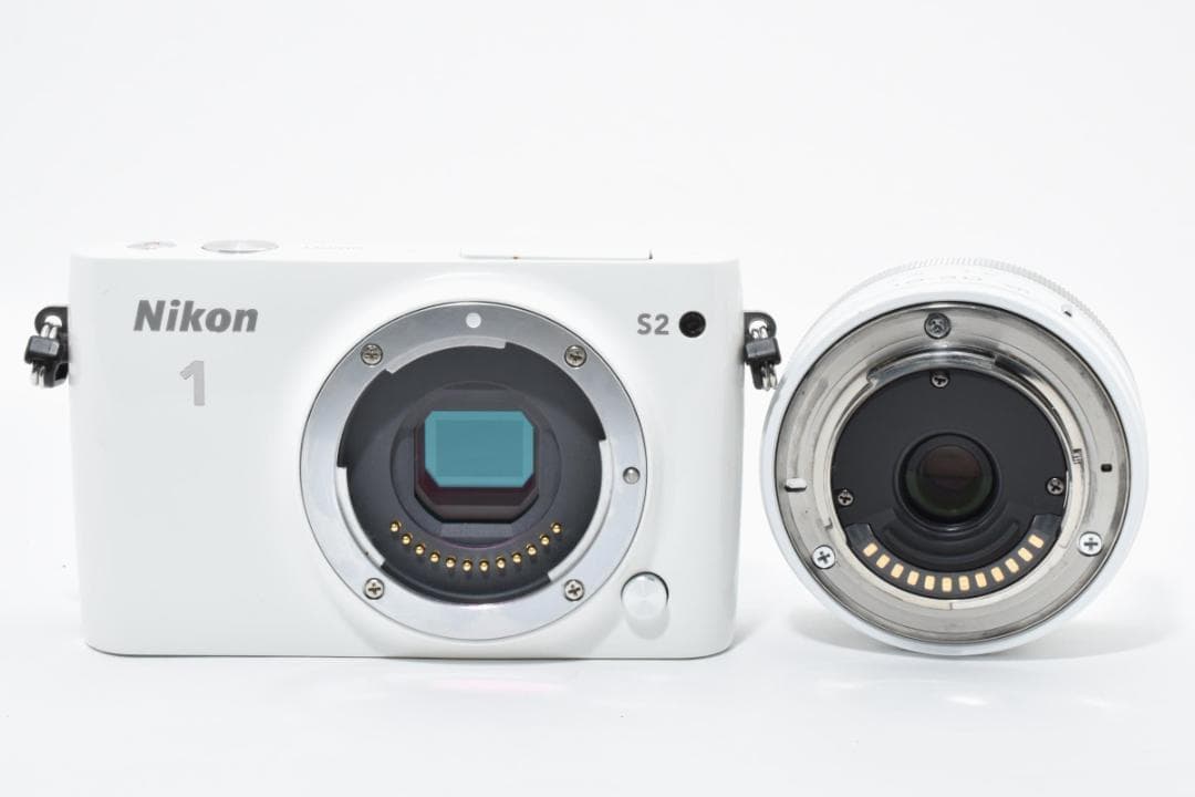 ■美品■Nikon ニコン 1 S2 ホワイト レンズキット