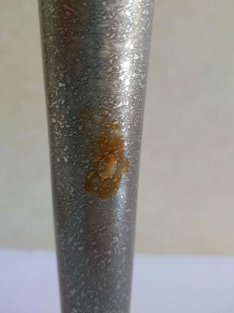 6 金属製　花器　花入　花展　モダン　スタイリッシュ　池坊　立花　シルバー