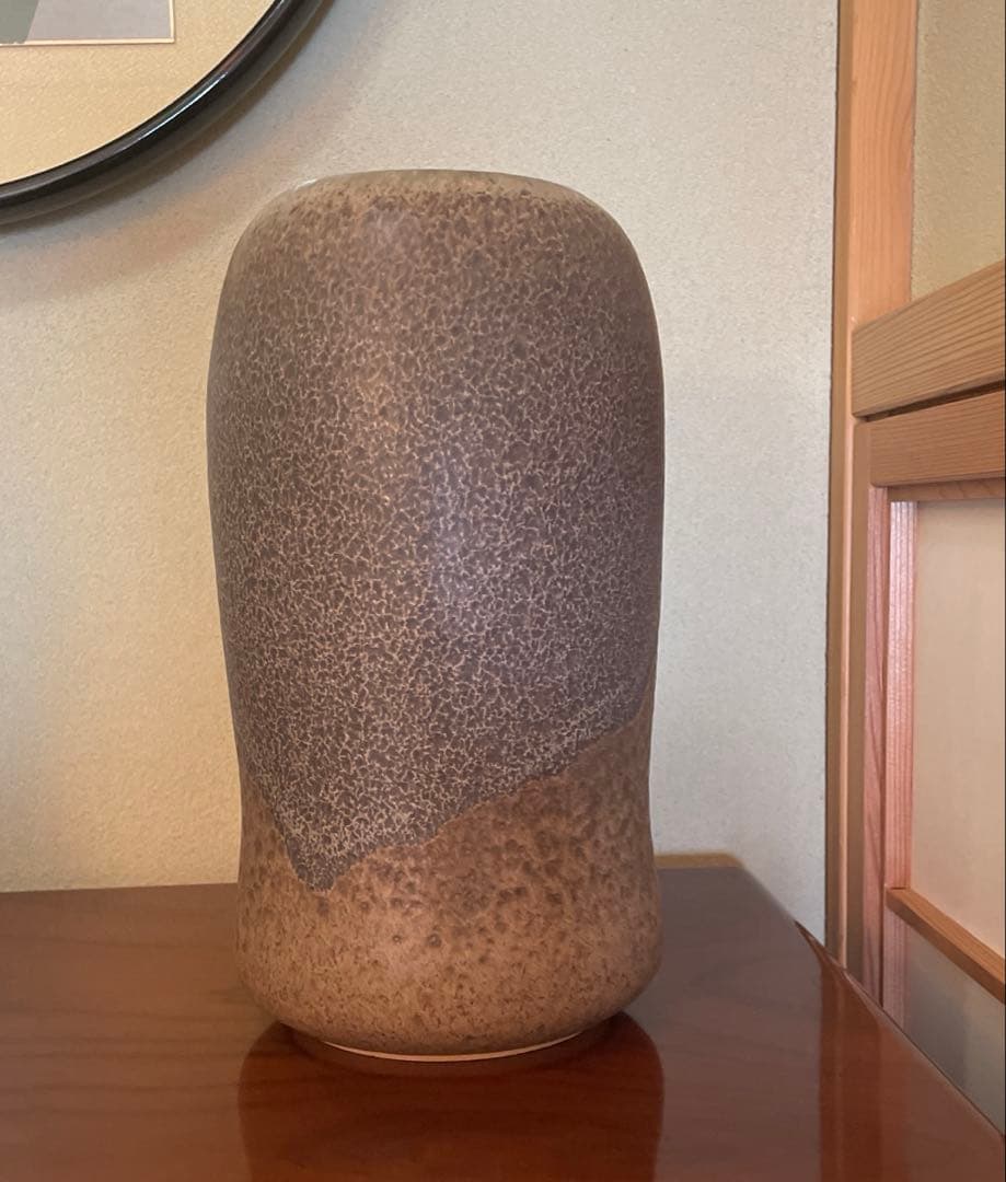 備前焼　花入　華入　アンティーク備前焼　共箱