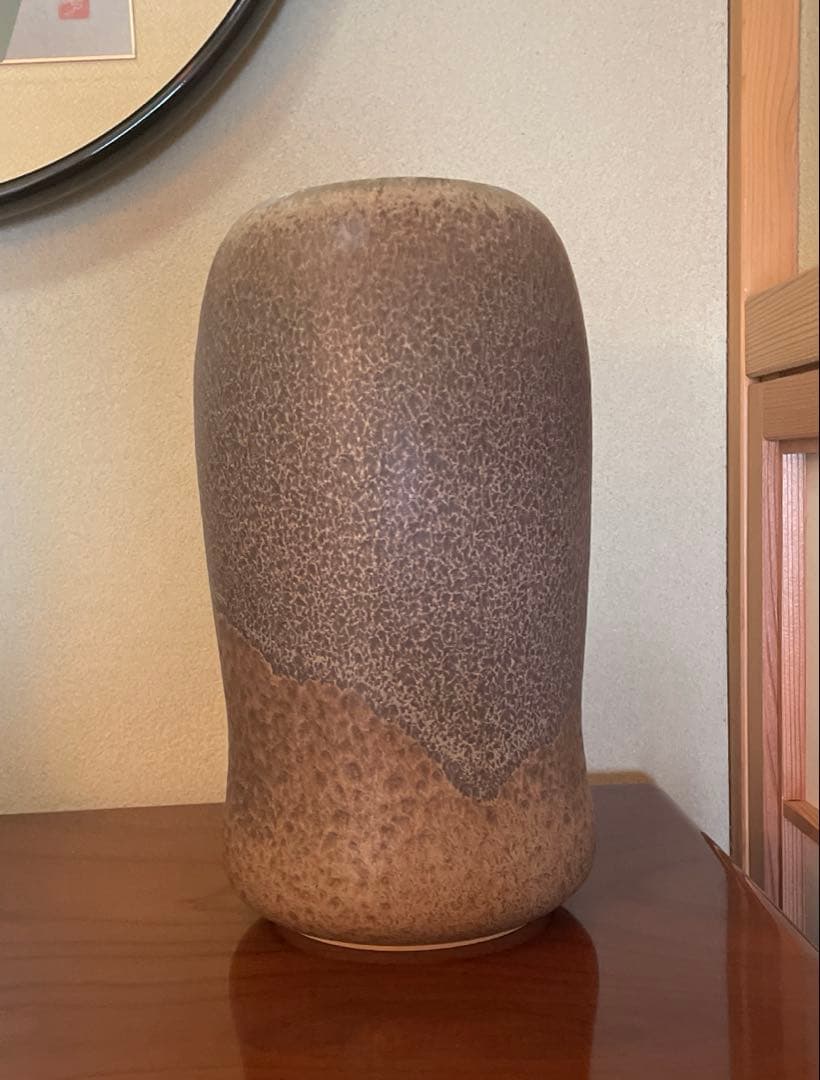 備前焼　花入　華入　アンティーク備前焼　共箱