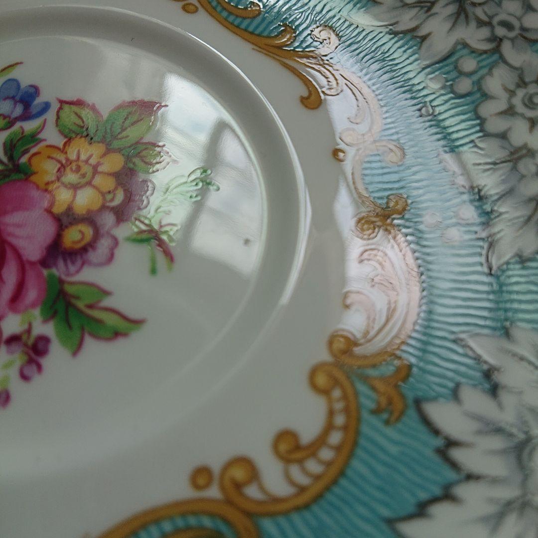 ロイヤルアルバート　エンチャントメント　ダブルハンドルスープカップ2客とプレート