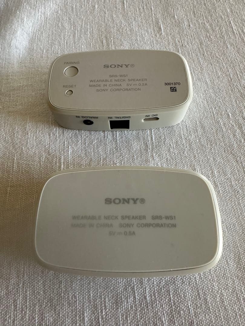 SONY ソニー　TV用ヘッドホン　ウェアラブルネックスピーカー SRSWS1
