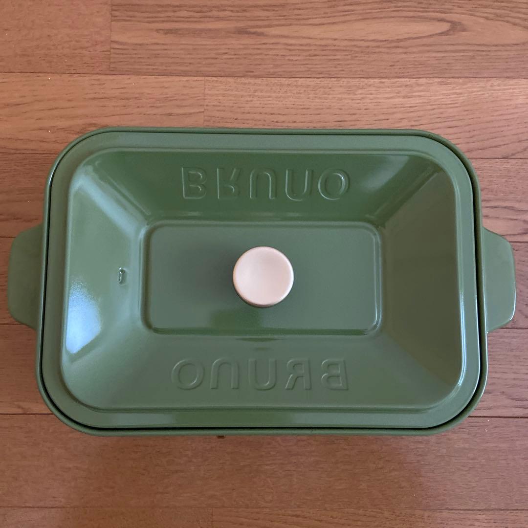 BRUNO コンパクトホットプレート〈限定色・オリーブグリーン〉
