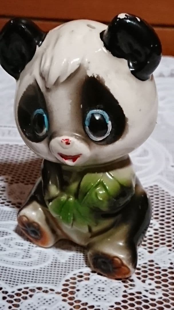 レア＊アンティーク＊昭和レトロ パンダのソルト＆ペッパー入れ ホールマーク