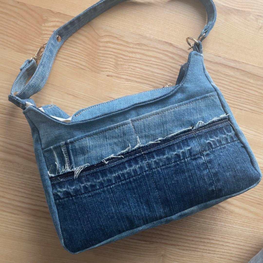 デニム リメイク ハンドバッグ
