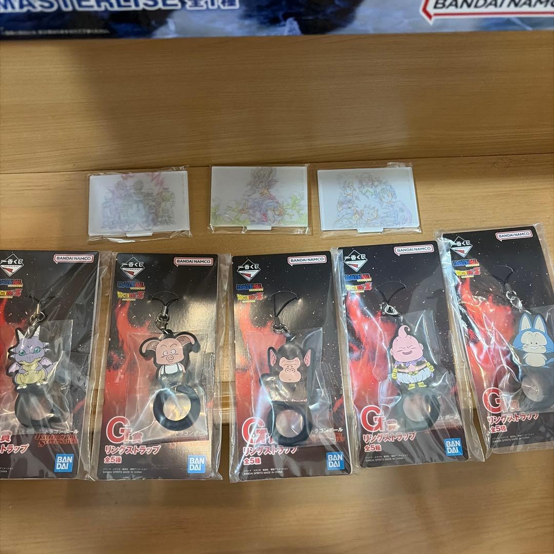 一番くじ　魔人ブウ ラストワン賞フィギュア　G賞リングストラップコンプおまけ付き