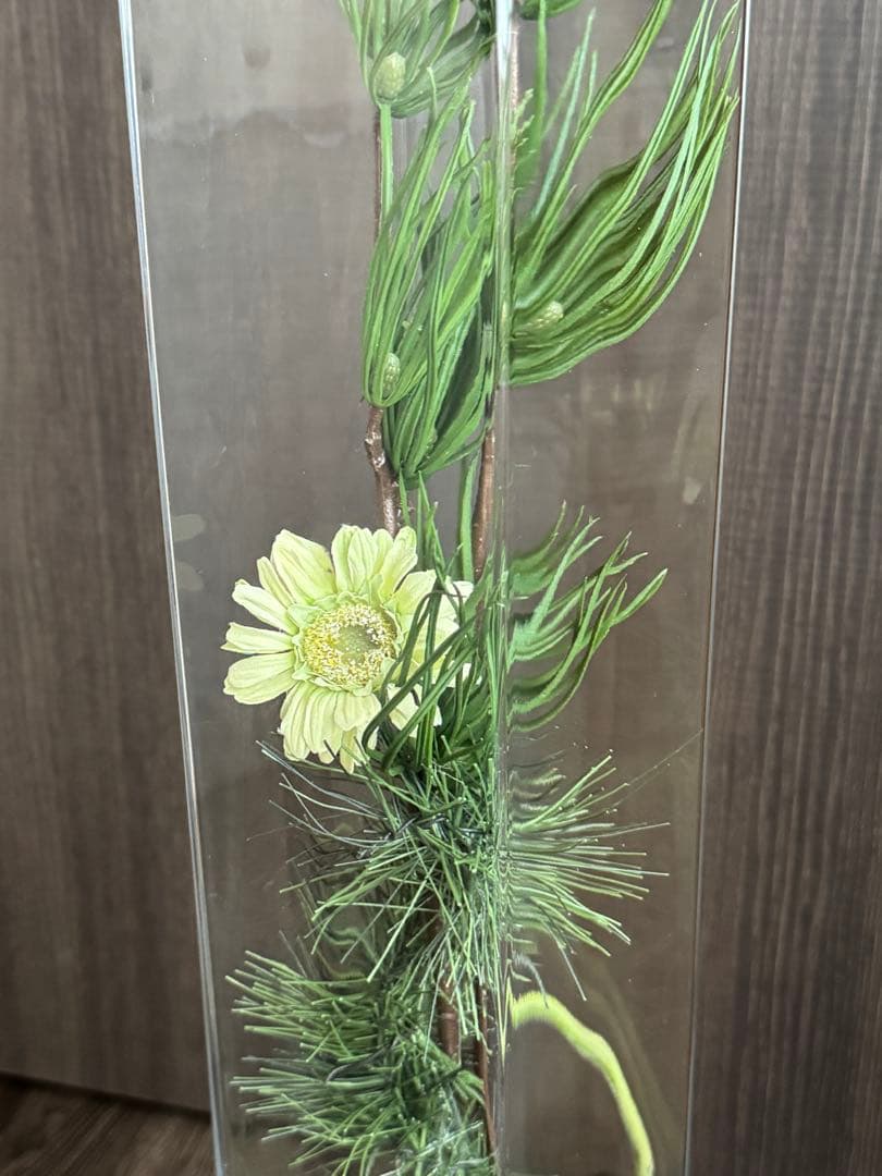 ガラスフラワーベース 角型 長方形花瓶特大　100x100x高720