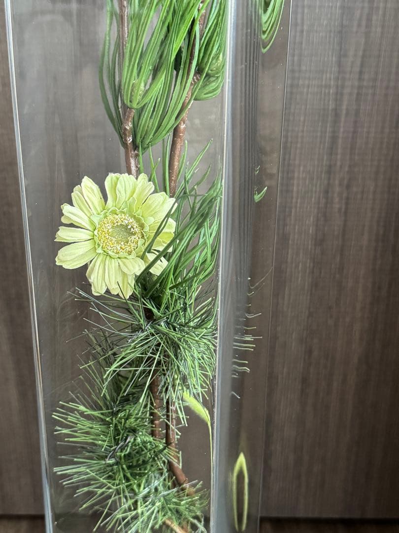 ガラスフラワーベース 角型 長方形花瓶特大　100x100x高720