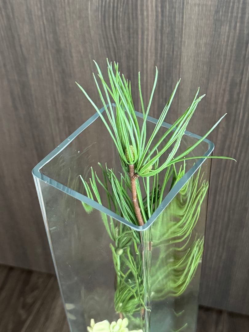 ガラスフラワーベース 角型 長方形花瓶特大　100x100x高720