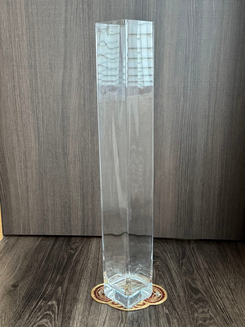 ガラスフラワーベース 角型 長方形花瓶特大　100x100x高720
