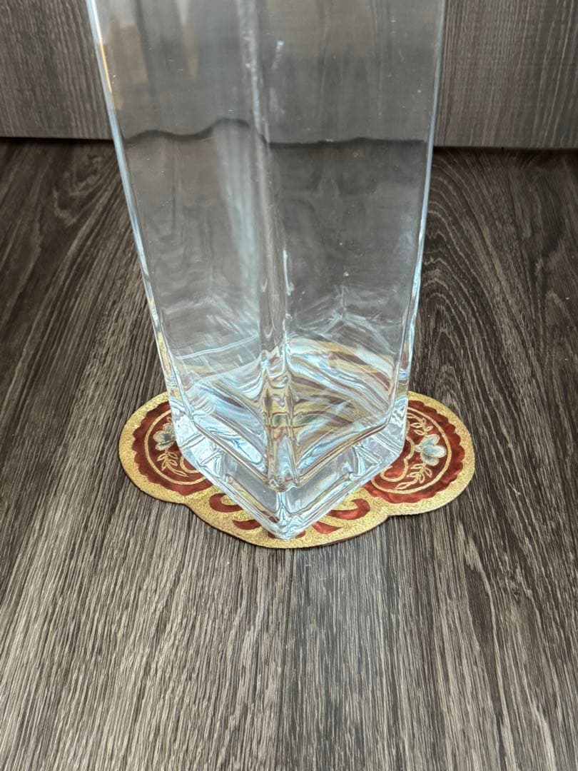 ガラスフラワーベース 角型 長方形花瓶特大　100x100x高720