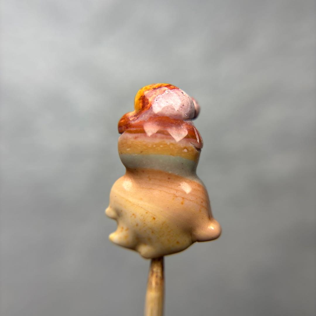 あずきちゃんアラシャン瑪瑙　金魚パーツ　2-32