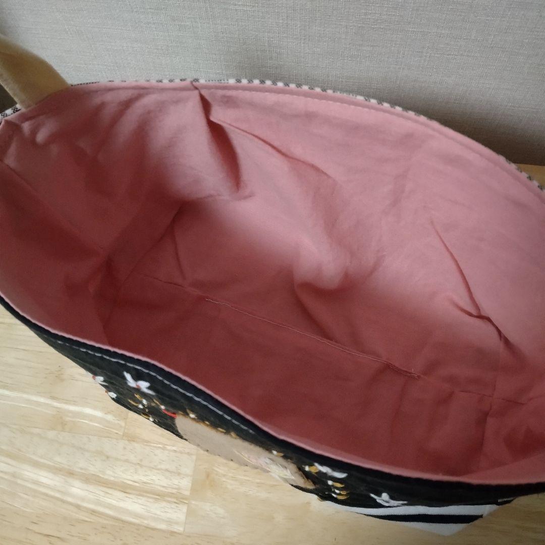 80ハンドメイド リメイク 布バスケット　ファブリックバスケット　小物入れ　鳥